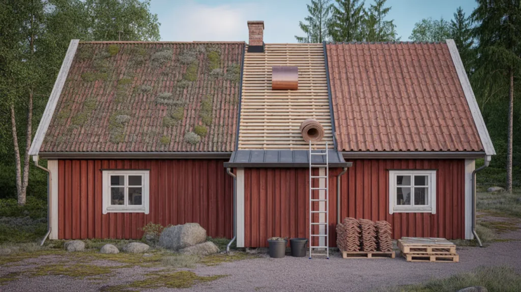 takbyte eller oml ggning s v ljer du r tt f r ditt villatak tecken tidsplan och prisintervall